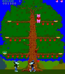 Capture d'écran de Pig Newton – jeu d'arcade Sega