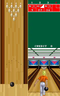 Screenshot of Championship Bowling – arcade game Seta