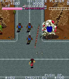 Capture d'écran de Time Soldiers – jeu d'arcade SNK