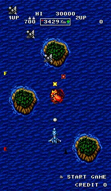 Capture d'écran de World Wars – jeu d'arcade SNK