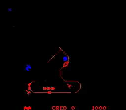 Schermata di Dark Planet – gioco arcade Stern Electronics