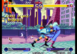 Capture d'écran de Waku Waku 7 – jeu d'arcade Sunsoft