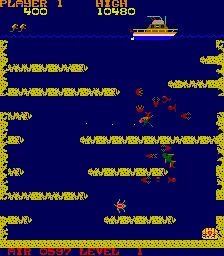 Capture d'écran de Calipso – jeu d'arcade Tago Electronics