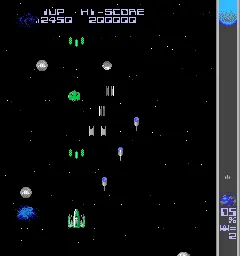 Capture d'écran de Halley's Comet – jeu d'arcade Taito