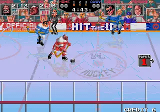 Capture d'écran de Hit the Ice – jeu d'arcade Taito