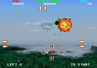 Capture d'écran de Megablast – jeu d'arcade Taito