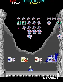 Capture d'écran de Return of the Invaders – jeu d'arcade Taito