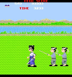 Capture d'écran de Samurai Nihon-ichi – jeu d'arcade Taito