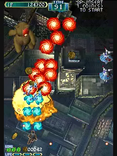 Capture d'écran de Shikigami no Shiro – jeu d'arcade Taito