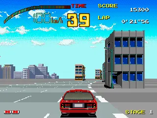 Screenshot of Top Speed – arcade game Taito