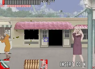 Capture d'écran de Under Fire – jeu d'arcade Taito