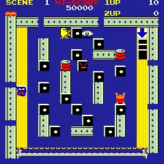 Capture d'écran de Dommy – jeu d'arcade Technōs Japan