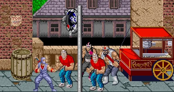 Capture d'écran de Ninja Gaiden – jeu d'arcade Tecmo