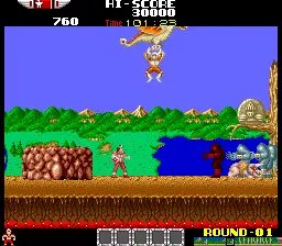 Captura de Rygar – juego arcade Tecmo