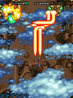 Capture d'écran de Dogyuun – jeu d'arcade Toaplan