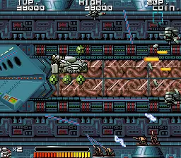Capture d'écran de Bio-ship Paladin – jeu d'arcade UPL