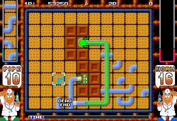 Screenshot van Pipe Dream – arcadespel Video System