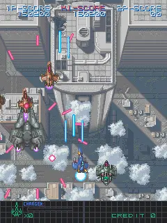 Screenshot von U.N. Defense Force - Earth Joker – Arcade-Spiel Visco