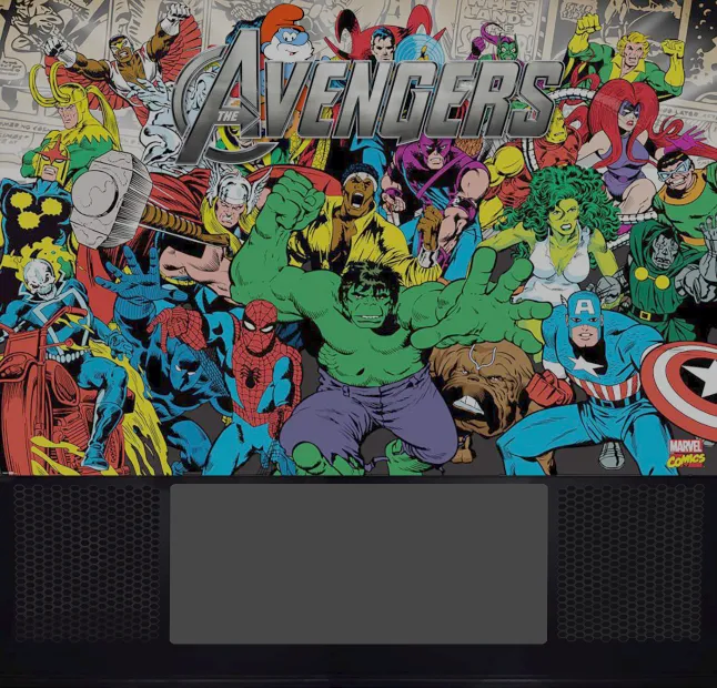Fronton de la table Avengers