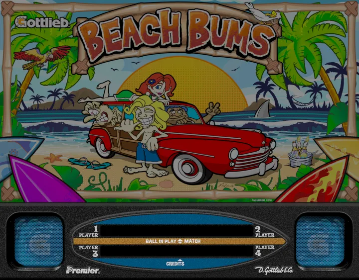 Fronton de la table Beach Bums