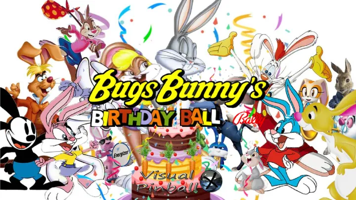 Fronton de la table Bugs Bunny's Birthday Ball