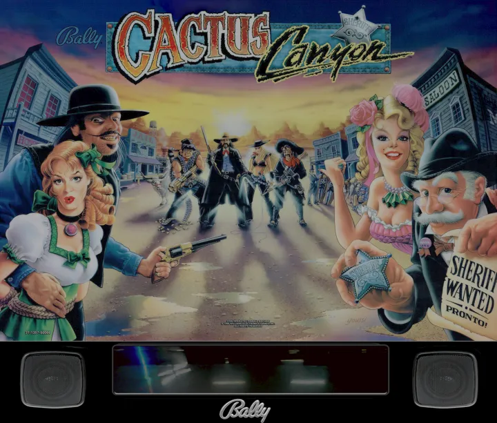 Fronton de la table Cactus Canyon