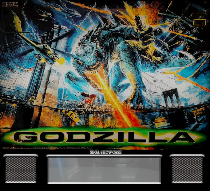 Fronton de la table Godzilla