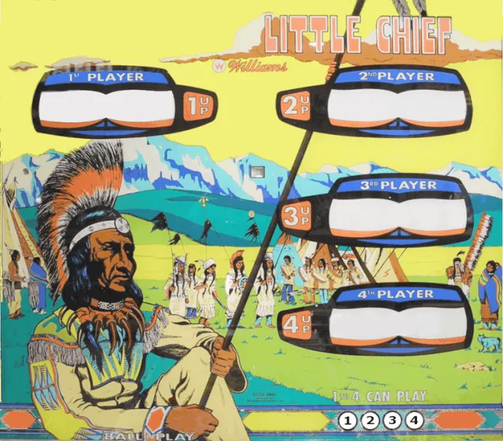Fronton de la table Little Chief