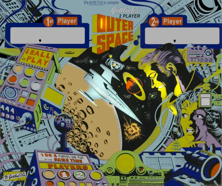 Fronton de la table Outer Space