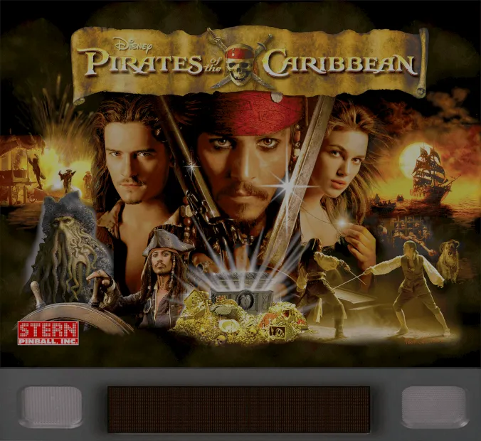 Fronton de la table Pirates of the Caribbean