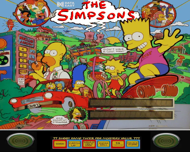 Fronton de la table Simpsons