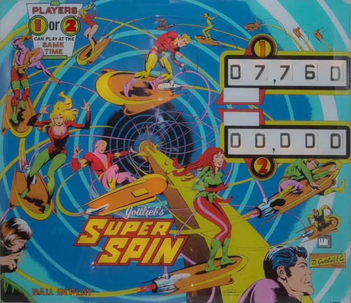 Fronton de la table Super Spin