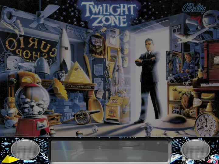 Fronton de la table Twilight Zone